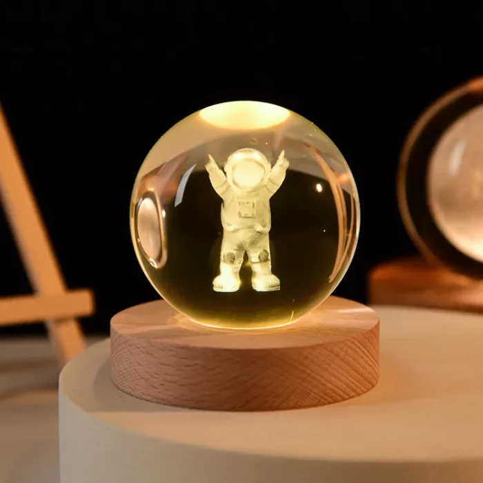 Astronaut-themed Crystal Ball Night Light
