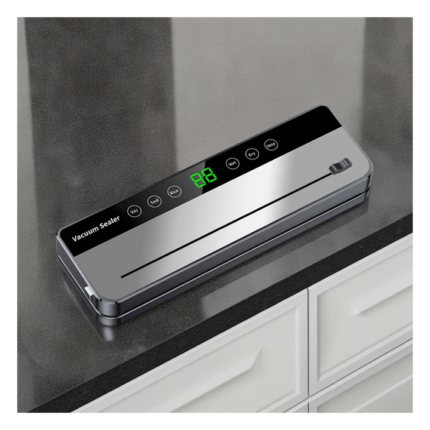 Professional Stainless Steel Food Vacuum Sealer Machine Compact Design Electric Built-in Roll Dispenser for Vacuum Sealing