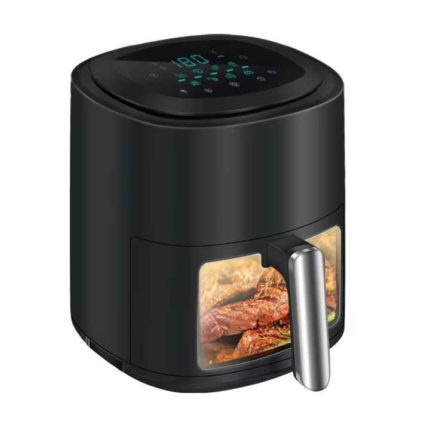 5.5L Digital Smart Removable Basket Air Fryer Oven Electric Plastic Home air Fryer with Visible Window