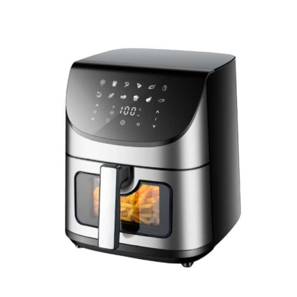 Stainless Steel 8L Smart Visual Air Fryer Multi-Function Electric Freidora De Aire Digital Control Oil Free Air Fryer