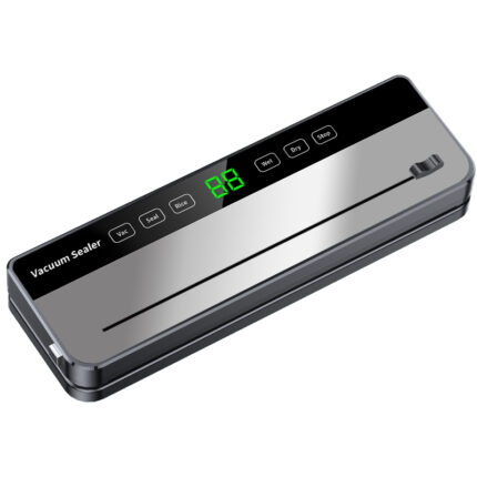 High Quality Automatic Touch Screen Stainless Steel Vacuum Food Sealer for Household Use with Bag Cutter External Vacuum