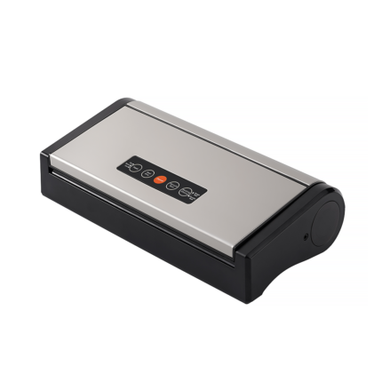Premium Quality Stainless Steel Automatic USB Rechargeable Vacuum Food Sealer with Cutter Single Double Seal Selection Mode