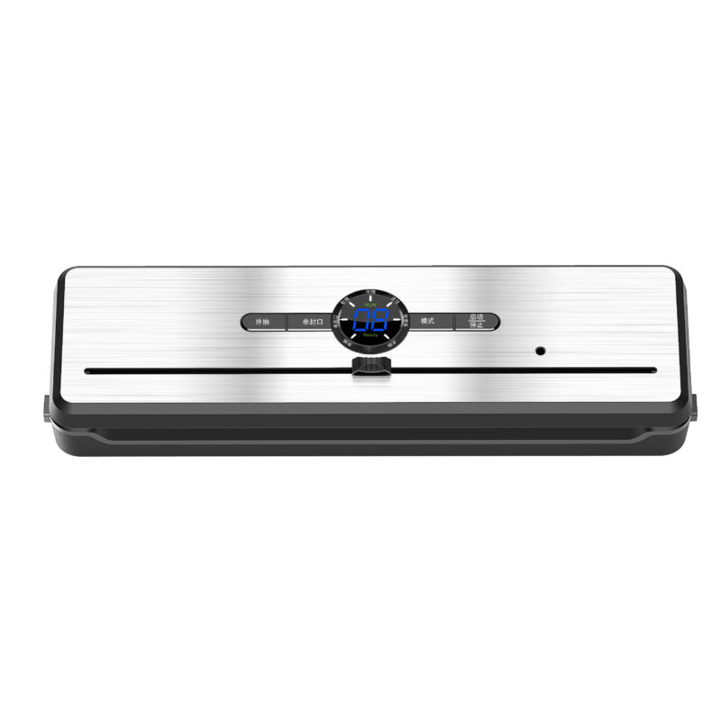 Automatic High Quality Touch Screen Vacuum Food Sealer for Household Use with Bag Cutter External Vacuum for Food Preservation