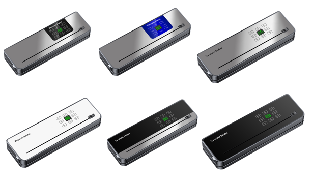 Automatic High Quality Touch Screen Food Vacuum Sealer for Household Use with Temperature Control for All Bags and Bag Cutter