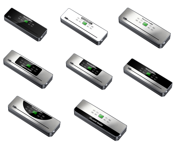 High Quality Touch Screen Automatic Food Vacuum Sealer for Household Use with Temperature Control for All Bags and Bag Cutter