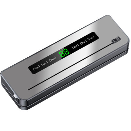 Household food vacuum sealing machine, high-quality automatic touchscreen with bag cutter, external vacuum for food preservation