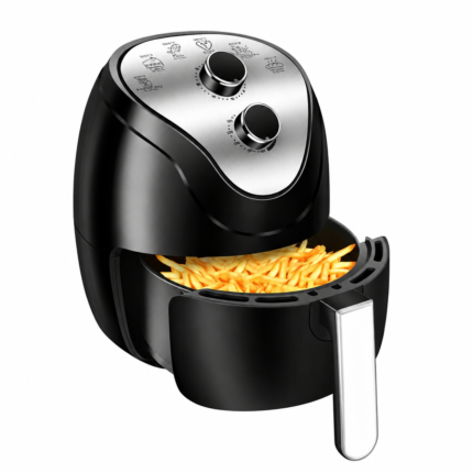 1500W Smart Mechanical Control Air Fryer Oven, Multifunctional Electric French Fries Maker with Adjustable Temperature for Home Use