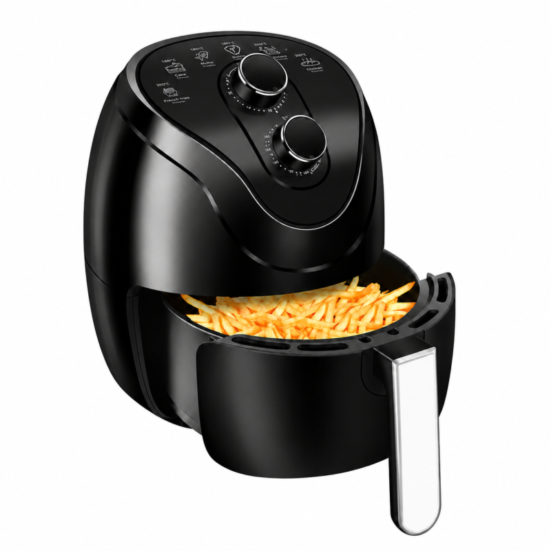 High Quality 1300W Large Capacity Air Fryer, Multifunctional Oil-Free Low-Fat Electric Oven and French Fries Maker for Home Use