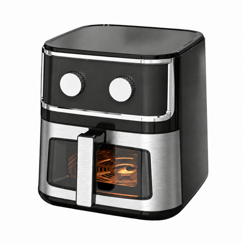Air Fryer, 8L, 1500W, Visible, Stainless Look
