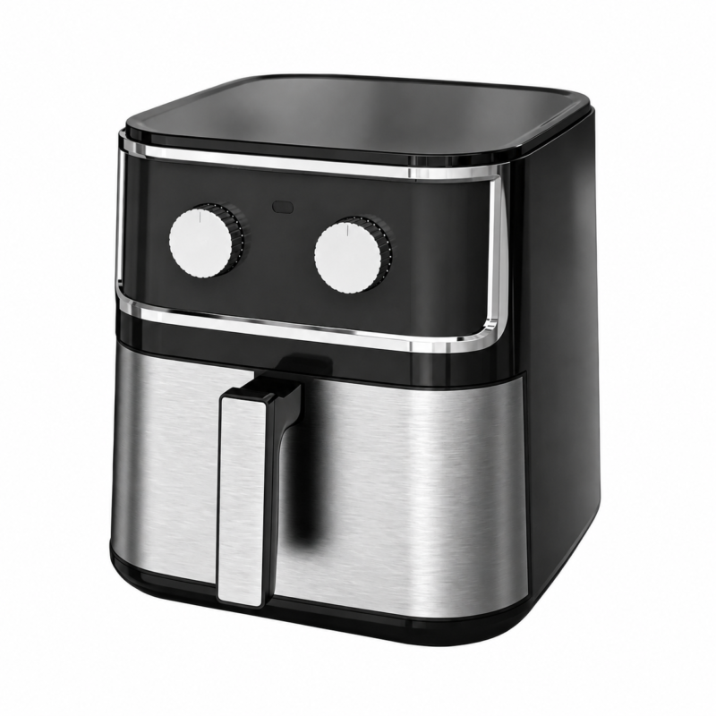 8L Large Capacity Multifunctional Air Fryer, Non-stick Stainless Steel Automatic Kitchen Appliance