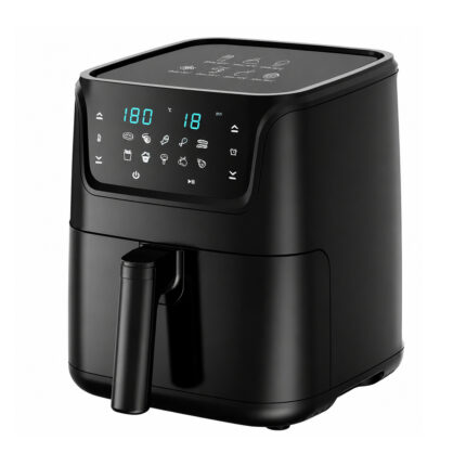 1300W Large Capacity Square Air Fryer, Smart Touch Screen, Fast Heating Multifunctional Home Cooker