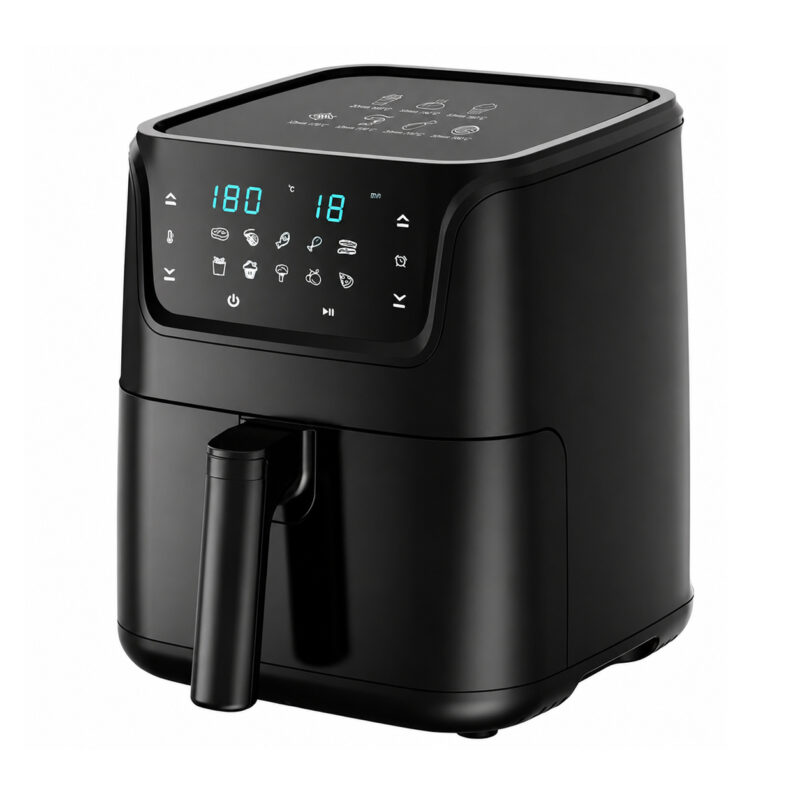 1300W Large Capacity Square Air Fryer, Smart Touch Screen, Fast Heating Multifunctional Home Cooker