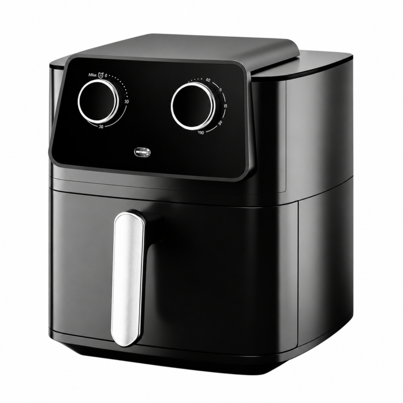 10L Large Capacity Square Digital Air Fryer, Oil-Free Non-Stick Smokeless Air Fryer for Home Cooking and French Fries
