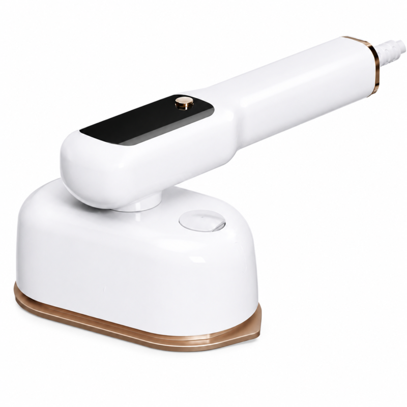 New 1200W Portable Handheld Steam Iron, Mini Travel Electric Iron with LCD Screen and 100ML Water Tank
