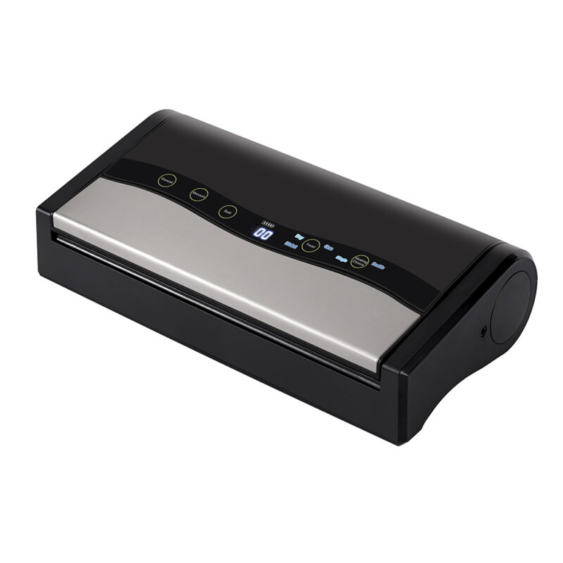 USB Rechargeable Automatic Vacuum Food Sealer Premium Quality Stainless Steel with Cutter Single Double Seal Selection Mode