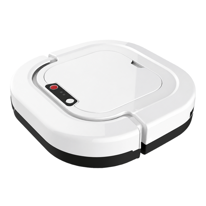 Smart 3-in-1 Robot Vacuum Cleaner and Mop with 2600mAh Battery Remote Control Square Design Anti-Fall and Pet Hair Cleaning for Home Use