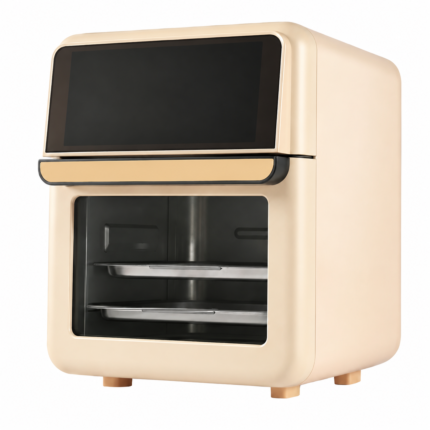 New Large Capacity Smart Air Fryer Oven with Viewing Window Touch Screen Non-Stick Basket and No-Flip Oil-Free Cooking for Home Use