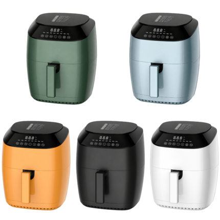 5L Digital Touch Screen Air Fryer Oven Multifunction Electric Oil-Free Fryer for Home Kitchen Cooking